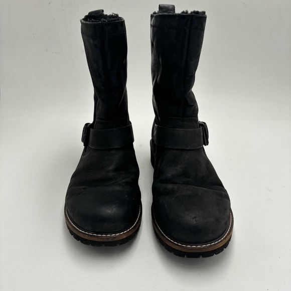 Ecco Women’s 40 Black Leather Pull On Elaine Outdoor Mid Calf Boots - Picture 7 of 7